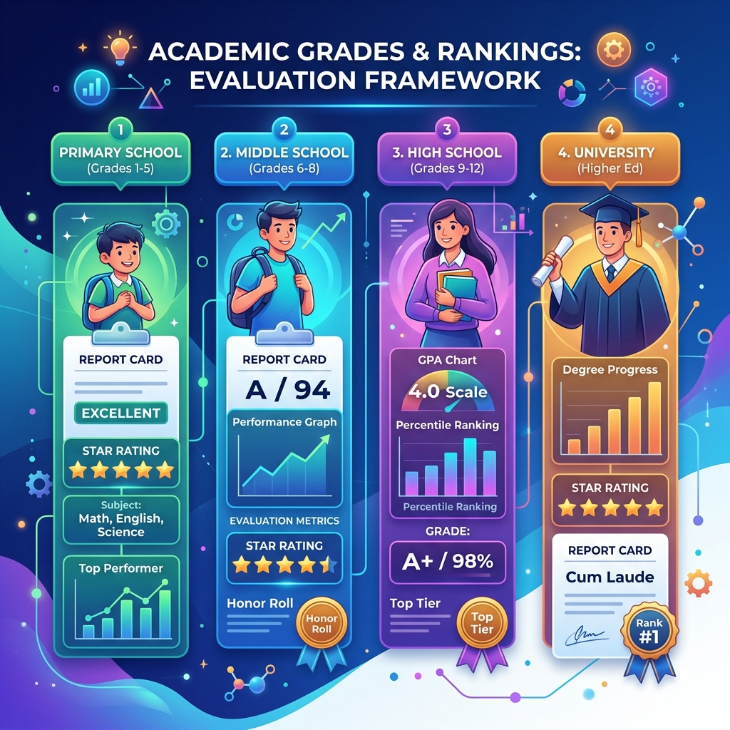 Phân Biệt Xếp Loại Học Lực Từ Tiểu Học Đến Đại Học